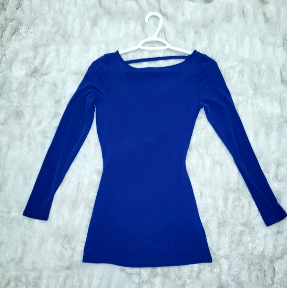 Guess by Marciano Reversible Royal Blue Mini Dress - Picture 2 of 2